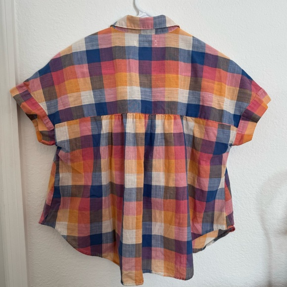 Madewell Hilltop Shirt in Rainbow Check Plaid Fall - Picture 4 of 10
